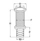 Plastic drain sockets 115 mm  - BS2362X - CanSB 